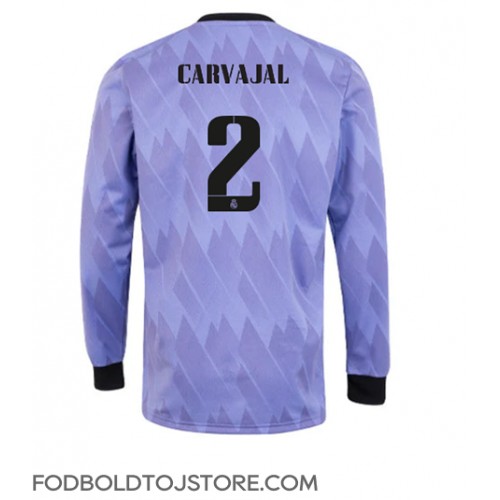 Real Madrid Daniel Carvajal #2 Udebanetrøje 2022-23 Langærmet